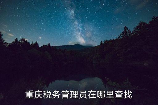 國稅網(wǎng)站如何查詢管理員，重慶稅務(wù)管理員在哪里查找