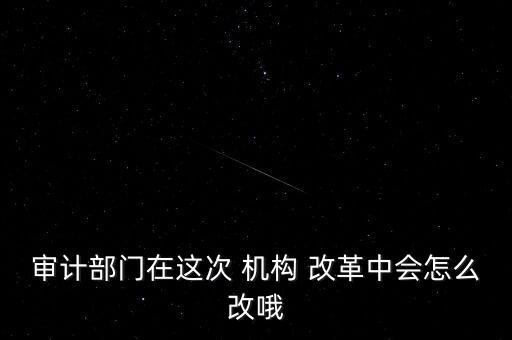 審計(jì)部門(mén)在這次 機(jī)構(gòu) 改革中會(huì)怎么改哦