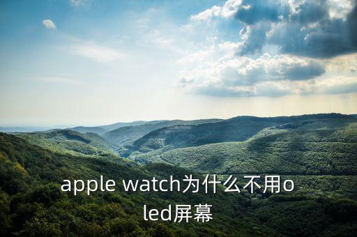 蘋果為什么不用oled，apple watch為什么不用oled屏幕