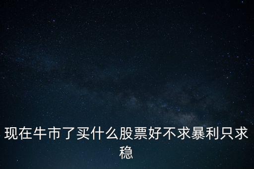 牛市買(mǎi)什么股，現(xiàn)在牛市了買(mǎi)什么股票好不求暴利只求穩(wěn)