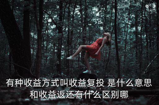 按月復(fù)投是什么意思，本息復(fù)投是什么意思