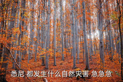 澳大利亞有什么自然災(zāi)害，澳大利亞最近的自然災(zāi)害