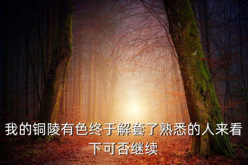 銅陵有色為什么停牌，銅陵有色停牌復(fù)牌后股價從10幾元到3元多