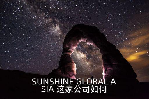 永信亞洲有限公司主要業(yè)務(wù)是什么，SUNSHINE GLOBAL ASIA 這家公司如何