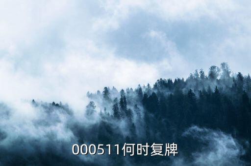 000511什么時(shí)候復(fù)盤(pán)，000511什么時(shí)候復(fù)牌