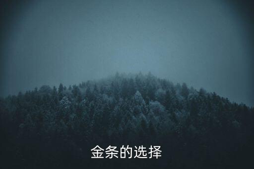 2O16什么金條保值，金條的選擇