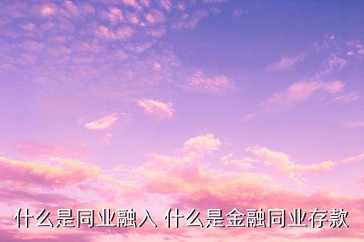 什么行業(yè)屬于同業(yè)賬戶，什么是銀行同業(yè)業(yè)務(wù)