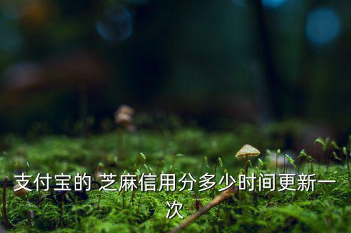 芝麻信用分什么時(shí)候更新，支付寶的 芝麻信用分多少時(shí)間更新一次