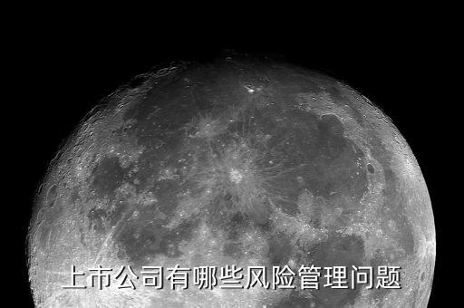 公司上市有什么風險，上市公司有哪些風險管理問題