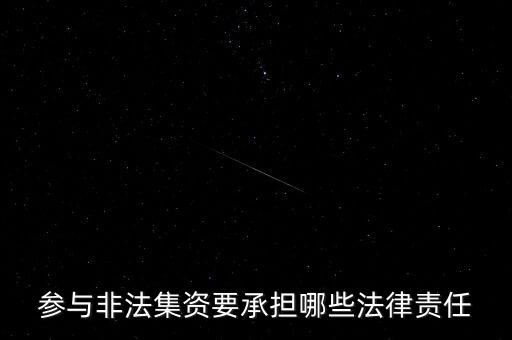 參與非法集資要承擔什么后果，非法集資員工擔什么責任