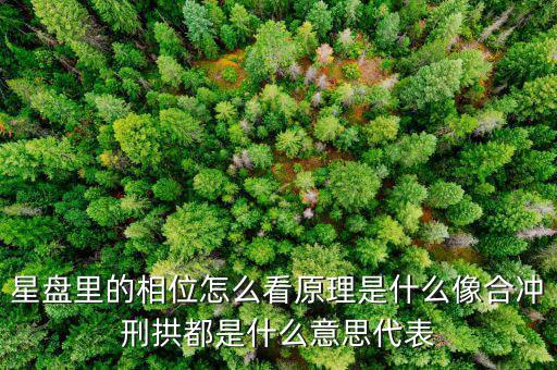 華相是什么意思，星盤里的相位怎么看原理是什么像合沖刑拱都是什么意思代表