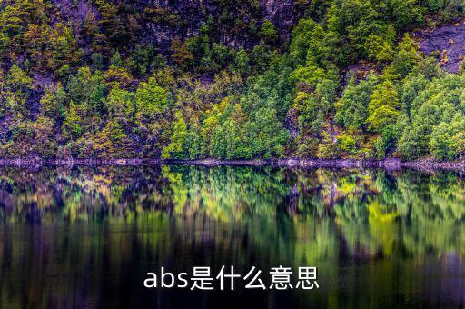 abs發(fā)行是什么意思，abs是什么意思