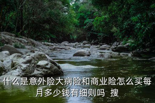 什么是意外險(xiǎn)大病險(xiǎn)和商業(yè)險(xiǎn)怎么買每月多少錢(qián)有細(xì)則嗎  搜