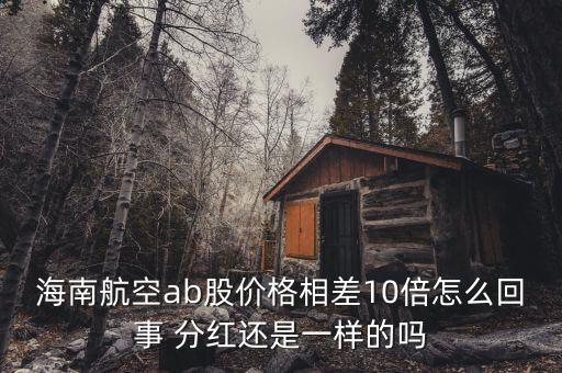 海航b股是什么意思，海南航空ab股價(jià)格相差10倍怎么回事 分紅還是一樣的嗎