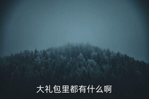 雙匯大禮包中有什么，大禮包里都有什么啊