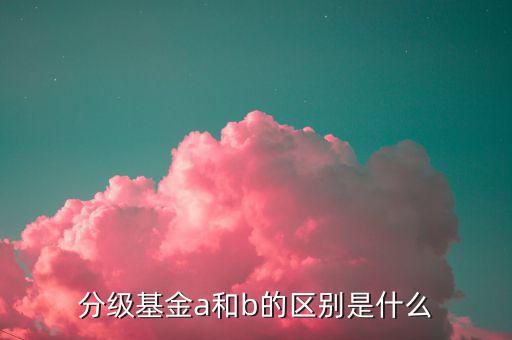 什么是a份額，分級基金A份額是什么意思