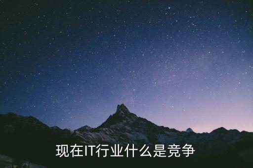 現在IT行業(yè)什么是競爭