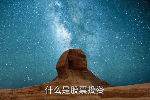 什么是股票投資，什么是股票投資