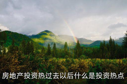 房地產(chǎn)熱之后是什么，房地產(chǎn)投資熱過去以后什么是投資熱點(diǎn)