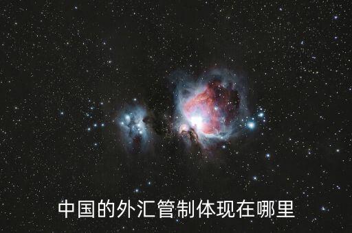 中國的外匯管制體現在哪里