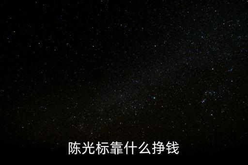 陳光標(biāo)靠什么掙錢(qián)