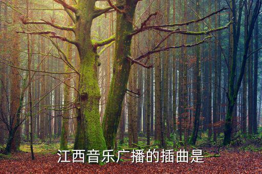 江西高速之歌是什么，江西音樂廣播的插曲是