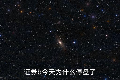 券商b級1月11日為什么停牌了，證券b今天為什么停盤了