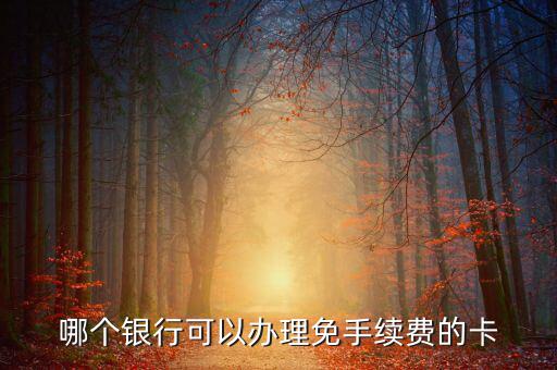 什么銀行的卡不用工本費(fèi)，哪種銀行卡辦理時(shí)不需要工本費(fèi)和年費(fèi)