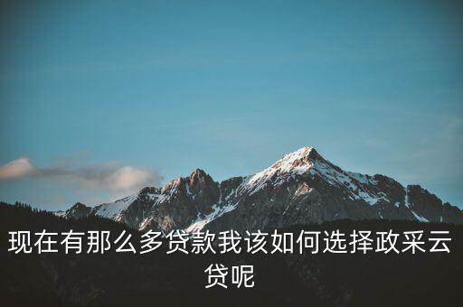 政采貸是什么意思，建設(shè)銀行政采云貸是什么