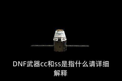 DNF武器cc和ss是指什么請詳細(xì)解釋