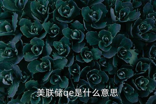 美國為什么要qe，美聯(lián)儲qe是什么意思
