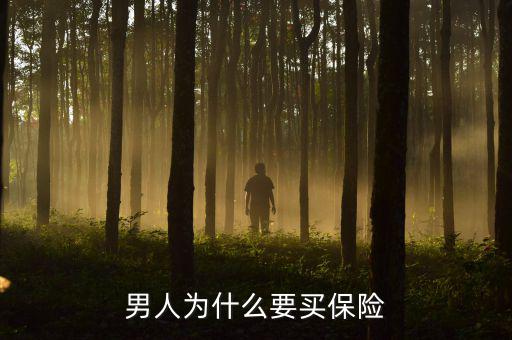 男人為什么買保險，男人買保險的理由
