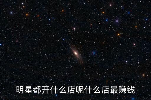 明星都投資什么，明星都開什么店呢什么店最賺錢