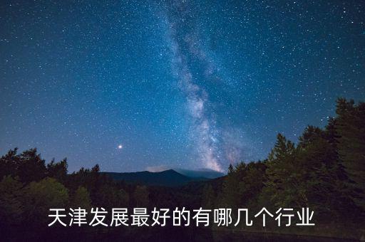天津什么行業(yè)發(fā)達，天津發(fā)展最好的有哪幾個行業(yè)