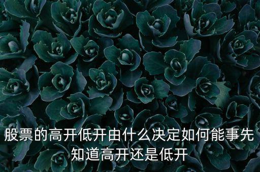 股指的高低由什么決定，股票指數(shù)與股票價(jià)格的關(guān)系