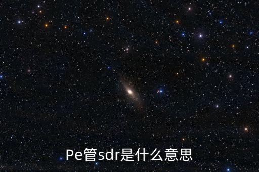 sdr是什么意思，sdr范丞丞wzr什么意思