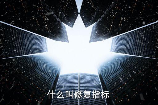 什么叫修復(fù)指標