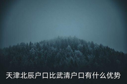 天津武清戶口有什么好處，燕郊的戶口和天津武清的戶口哪個好