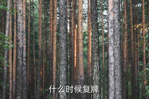 三特索道什么時(shí)候復(fù)牌，000560各位大神知道啥時(shí)候復(fù)牌