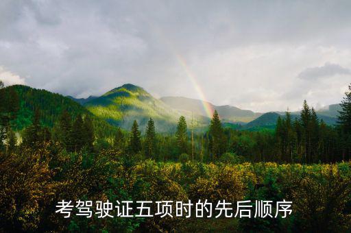 學(xué)駕駛五項(xiàng)進(jìn)度什么安排的，考駕駛證五項(xiàng)時(shí)的先后順序