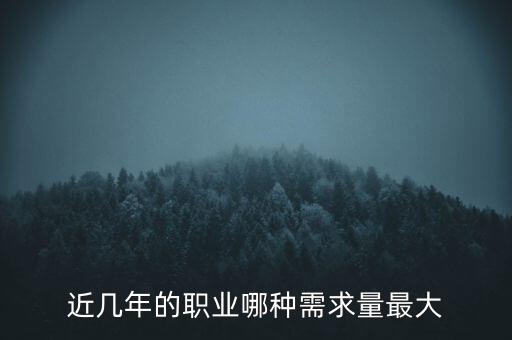 2016什么需求最大，目前什么職業(yè)需求量最大