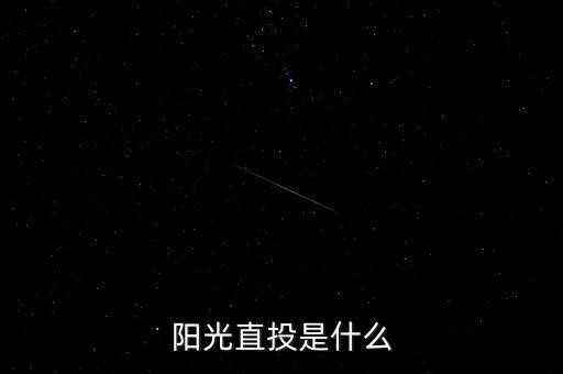 什么是陽光直投，陽光直投是什么
