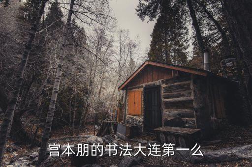 80后書法家叫什么，宮本朋的書法大連第一么