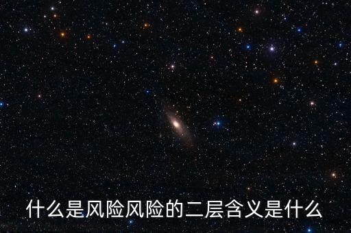 什么是風險影響，什么是風險風險的二層含義是什么