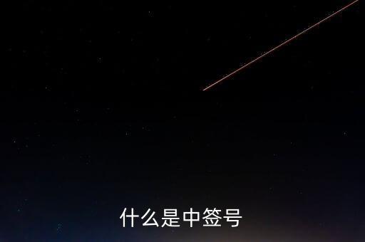 2016年什么是中簽號，中簽號是什么意思