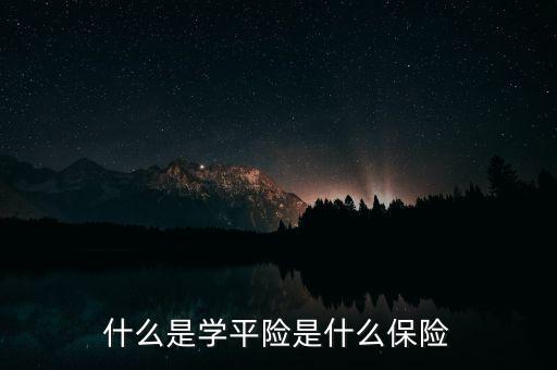 什么是學(xué)平險(xiǎn)是什么保險(xiǎn)