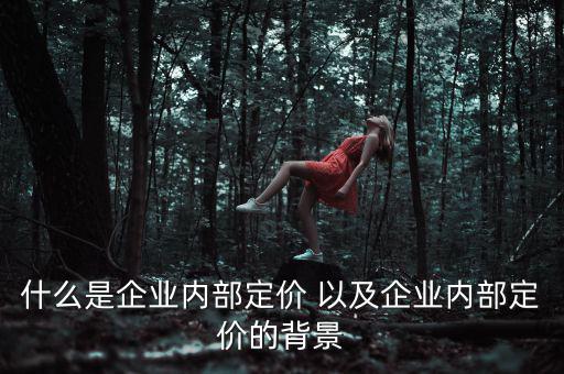 企業(yè)定價(jià)權(quán)表現(xiàn)于什么，什么是企業(yè)內(nèi)部定價(jià) 以及企業(yè)內(nèi)部定價(jià)的背景