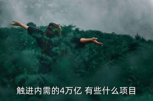 觸進(jìn)內(nèi)需的4萬(wàn)億 有些什么項(xiàng)目