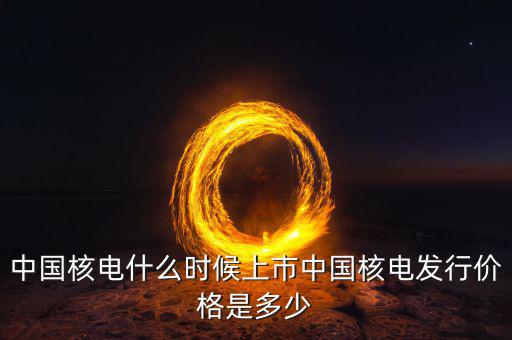 中國核電什么時候計入指數(shù)，中國核電什么時候上市中國核電發(fā)行價格是多少