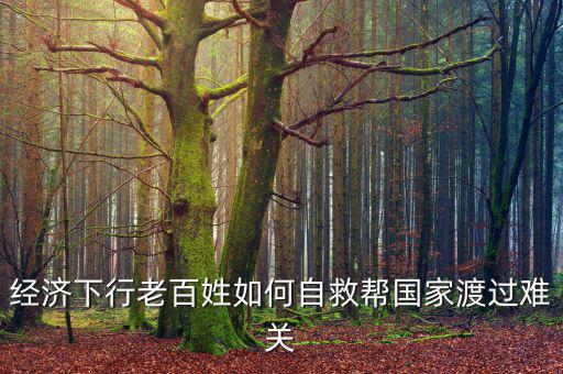 中國為什么經(jīng)濟(jì)下行老百姓怎么辦，經(jīng)濟(jì)下行老百姓如何自救幫國家渡過難關(guān)